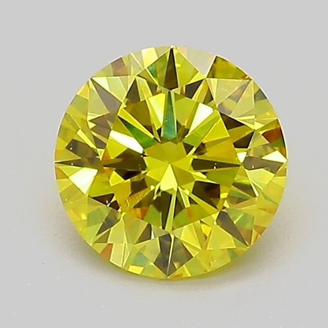 Loose Diamond - ROUND 1.03ct Fancy Vivid Yellow VS2: Loose Diamond - ROUND 1.03ct Fancy Vivid Yellow VS2 Source: This is a real non-mined Diamond that has been grown in a lab Shape: ROUND Carats: 1.03 Color: Fancy Vivid Yellow Certification: IGI Video: