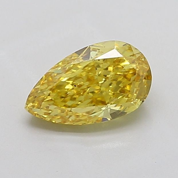Loose Diamond - PEAR 2.03ct Fancy Vivid Yellow VS2: Loose Diamond - PEAR 2.03ct Fancy Vivid Yellow VS2 Source: This is a real non-mined Diamond that has been grown in a lab Shape: PEAR Carats: 2.03 Color: Fancy Vivid Yellow Certification: IGI Video:
