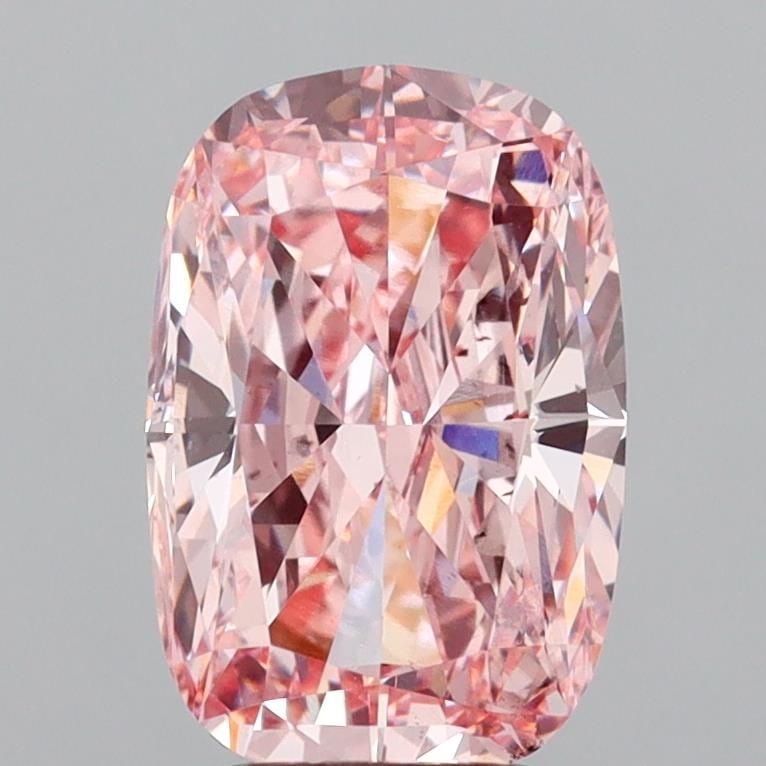Loose Diamond - CUSHION MODIFIED 3.1ct Fancy Intense Pink VS2: Loose Diamond - CUSHION MODIFIED 3.1ct Fancy Intense Pink VS2 Source: This is a real non-mined Diamond that has been grown in a lab Shape: CUSHION MODIFIED Carats: 3.1 Color: Fancy Intense Pink Certif