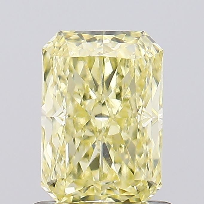 Loose Diamond - RADIANT 1.01ct Fancy Yellow VVS2: Loose Diamond - RADIANT 1.01ct Fancy Yellow VVS2 Source: This is a real non-mined Diamond that has been grown in a lab Shape: RADIANT Carats: 1.01 Color: Fancy Yellow Certification: IGI Video: