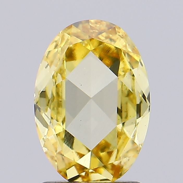Loose Diamond - OVAL 1.01ct Fancy Vivid Brownish Yellow VS1: Loose Diamond - OVAL 1.01ct Fancy Vivid Brownish Yellow VS1 Source: This is a real non-mined Diamond that has been grown in a lab Shape: OVAL Carats: 1.01 Color: Fancy Vivid Brownish Yellow Certificat