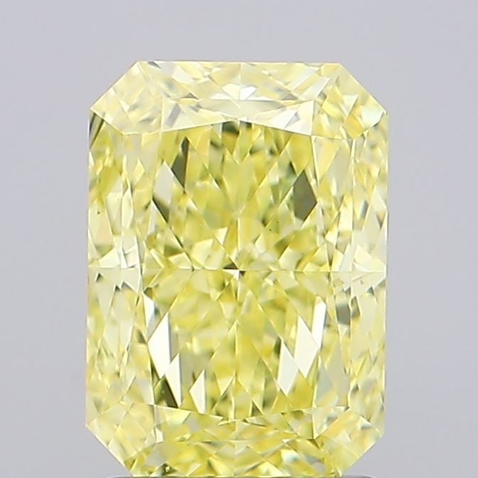 Loose Diamond - RADIANT 2.09ct Fancy Intense Yellow VVS2: Loose Diamond - RADIANT 2.09ct Fancy Intense Yellow VVS2 Source: This is a real non-mined Diamond that has been grown in a lab Shape: RADIANT Carats: 2.09 Color: Fancy Intense Yellow Certification: IG