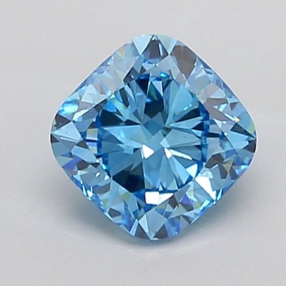 Loose Diamond - CUSHION MODIFIED 2.3ct Fancy Vivid Blue VS1: Loose Diamond - CUSHION MODIFIED 2.3ct Fancy Vivid Blue VS1 Source: This is a real non-mined Diamond that has been grown in a lab Shape: CUSHION MODIFIED Carats: 2.3 Color: Fancy Vivid Blue Certificat