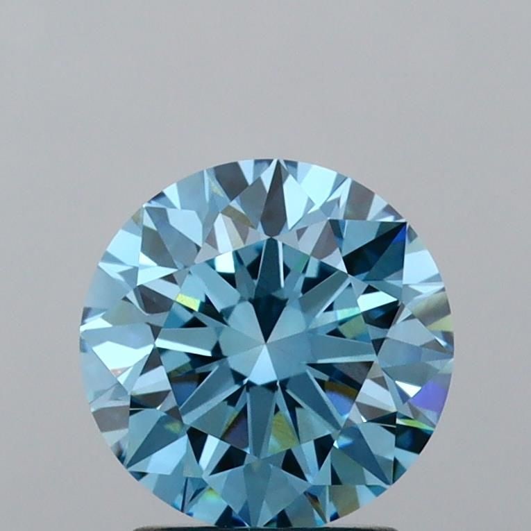Loose Diamond - ROUND 2.11ct Fancy Vivid Blue VVS2: Loose Diamond - ROUND 2.11ct Fancy Vivid Blue VVS2 Source: This is a real non-mined Diamond that has been grown in a lab Shape: ROUND Carats: 2.11 Color: Fancy Vivid Blue Certification: IGI Video: