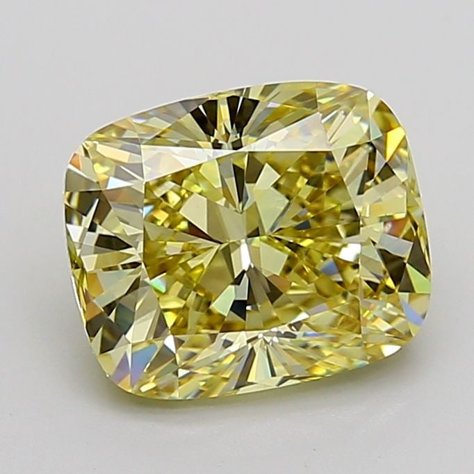 Loose Diamond - CUSHION MODIFIED 4.01ct Fancy Light Yellow VS1: Loose Diamond - CUSHION MODIFIED 4.01ct Fancy Light Yellow VS1 Source: This is a real non-mined Diamond that has been grown in a lab Shape: CUSHION MODIFIED Carats: 4.01 Color: Fancy Light Yellow Cert