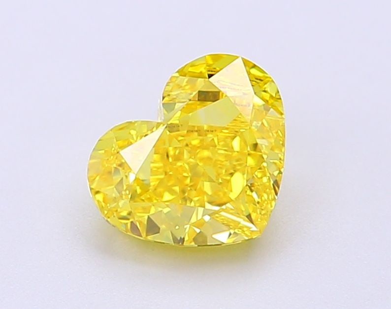 Loose Diamond - HEART 1.52ct Fancy Vivid Yellow VS1: Loose Diamond - HEART 1.52ct Fancy Vivid Yellow VS1 Source: This is a real non-mined Diamond that has been grown in a lab Shape: HEART Carats: 1.52 Color: Fancy Vivid Yellow Certification: IGI Video: