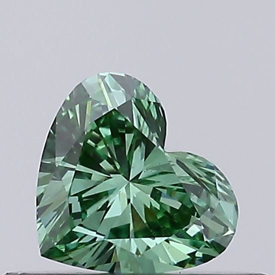 Loose Diamond - HEART 0.36ct Fancy Vivid Green VS1: Loose Diamond - HEART 0.36ct Fancy Vivid Green VS1 Source: This is a real non-mined Diamond that has been grown in a lab Shape: HEART Carats: 0.36 Color: Fancy Vivid Green Certification: NONE Video: