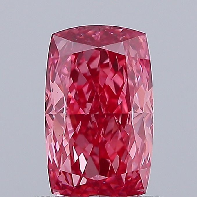 Loose Diamond - CUSHION MODIFIED 1.23ct Fancy Vivid Pink VS1: Loose Diamond - CUSHION MODIFIED 1.23ct Fancy Vivid Pink VS1 Source: This is a real non-mined Diamond that has been grown in a lab Shape: CUSHION MODIFIED Carats: 1.23 Color: Fancy Vivid Pink Certific