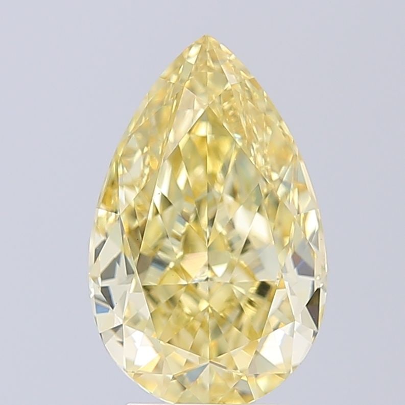 Loose Diamond - PEAR 1.56ct Fancy Intense Yellow VS1: Loose Diamond - PEAR 1.56ct Fancy Intense Yellow VS1 Source: This is a real non-mined Diamond that has been grown in a lab Shape: PEAR Carats: 1.56 Color: Fancy Intense Yellow Certification: IGI Video