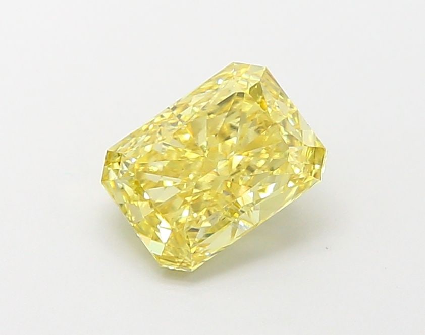 Loose Diamond - RADIANT 1.56ct Fancy Vivid Yellow VS2: Loose Diamond - RADIANT 1.56ct Fancy Vivid Yellow VS2 Source: This is a real non-mined Diamond that has been grown in a lab Shape: RADIANT Carats: 1.56 Color: Fancy Vivid Yellow Certification: IGI Vid
