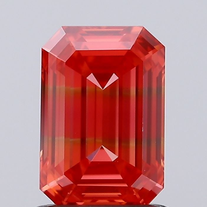 Loose Diamond - EMERALD 1.15ct Fancy Vivid Red VS1: Loose Diamond - EMERALD 1.15ct Fancy Vivid Red VS1 Source: This is a real non-mined Diamond that has been grown in a lab Shape: EMERALD Carats: 1.15 Color: Fancy Vivid Red Certification: NONE Video: