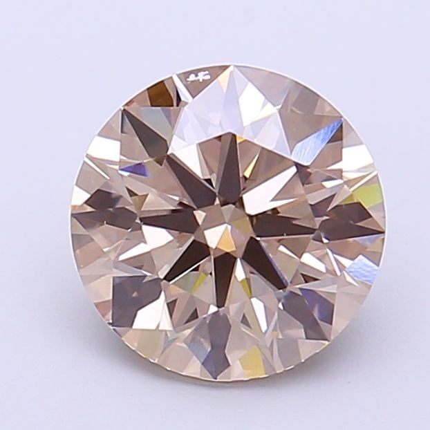 Ideal Loose Diamond - ROUND 2.02ct Fancy Light Brown VS1: Ideal Loose Diamond - ROUND 2.02ct Fancy Light Brown VS1 Source: This is a real non-mined Diamond that has been grown in a lab Shape: ROUND Carats: 2.02 Color: Fancy Light Brown Certification: IGI Vid