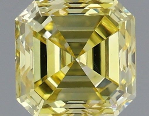 Loose Diamond - ASSCHER 0.51ct Fancy Intense Yellow VVS2: Loose Diamond - ASSCHER 0.51ct Fancy Intense Yellow VVS2 Source: This is a real non-mined Diamond that has been grown in a lab Shape: ASSCHER Carats: 0.51 Color: Fancy Intense Yellow Certification: IG