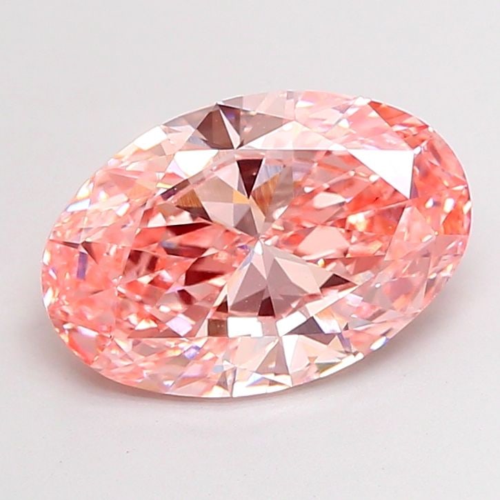 Loose Diamond - OVAL 5.01ct Fancy Vivid Pink VS1: Loose Diamond - OVAL 5.01ct Fancy Vivid Pink VS1 Source: This is a real non-mined Diamond that has been grown in a lab Shape: OVAL Carats: 5.01 Color: Fancy Vivid Pink Certification: IGI Video:
