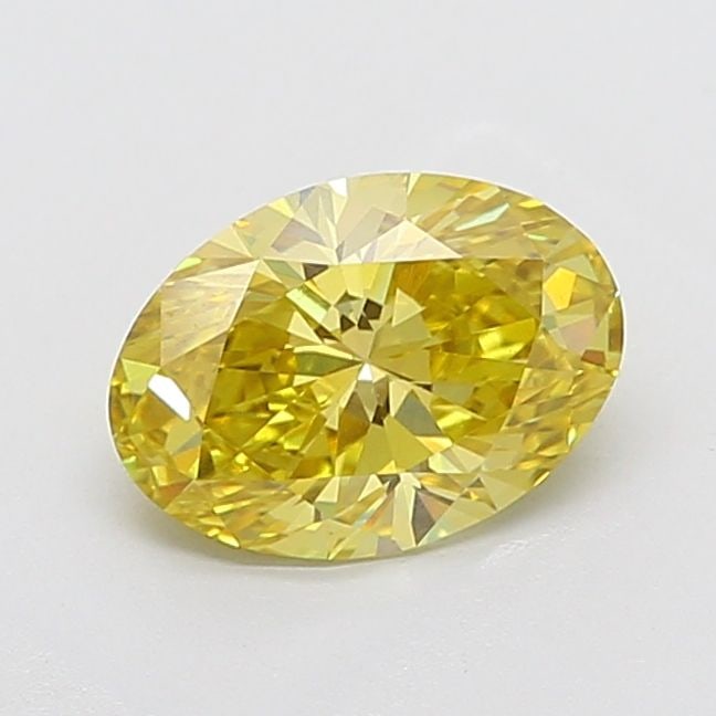 Loose Diamond - OVAL 2.53ct Fancy Vivid Yellow VVS2: Loose Diamond - OVAL 2.53ct Fancy Vivid Yellow VVS2 Source: This is a real non-mined Diamond that has been grown in a lab Shape: OVAL Carats: 2.53 Color: Fancy Vivid Yellow Certification: IGI Video: