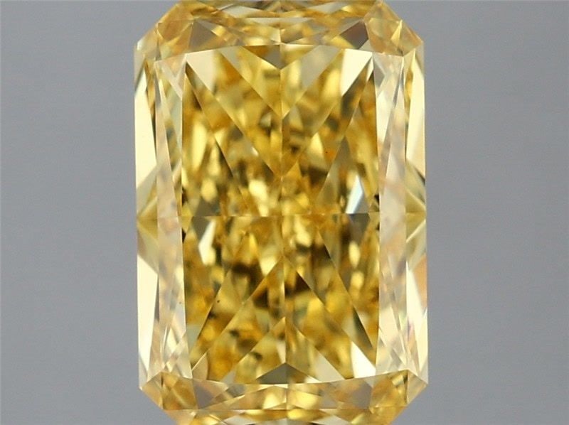 Loose Diamond - RADIANT 2.15ct Fancy Vivid Yellow VS2: Loose Diamond - RADIANT 2.15ct Fancy Vivid Yellow VS2 Source: This is a real non-mined Diamond that has been grown in a lab Shape: RADIANT Carats: 2.15 Color: Fancy Vivid Yellow Certification: IGI The