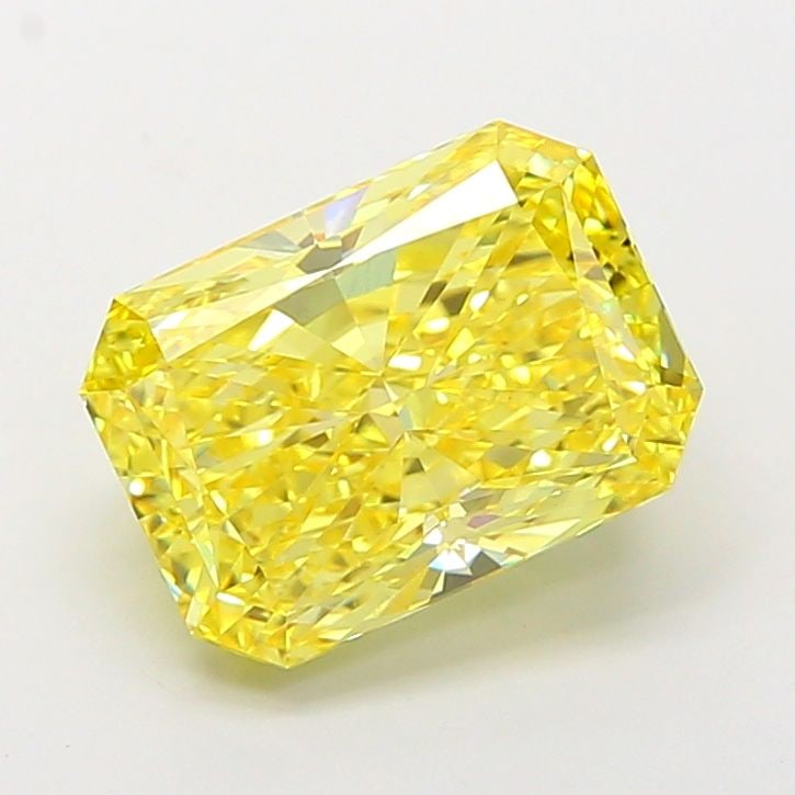 Loose Diamond - RADIANT 5.02ct Fancy Vivid Yellow VS1: Loose Diamond - RADIANT 5.02ct Fancy Vivid Yellow VS1 Source: This is a real non-mined Diamond that has been grown in a lab Shape: RADIANT Carats: 5.02 Color: Fancy Vivid Yellow Certification: IGI The