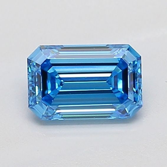 Loose Diamond - EMERALD 1.01ct Fancy Vivid Blue VS1: Loose Diamond - EMERALD 1.01ct Fancy Vivid Blue VS1 Source: This is a real non-mined Diamond that has been grown in a lab Shape: EMERALD Carats: 1.01 Color: Fancy Vivid Blue Certification: IGI Video: