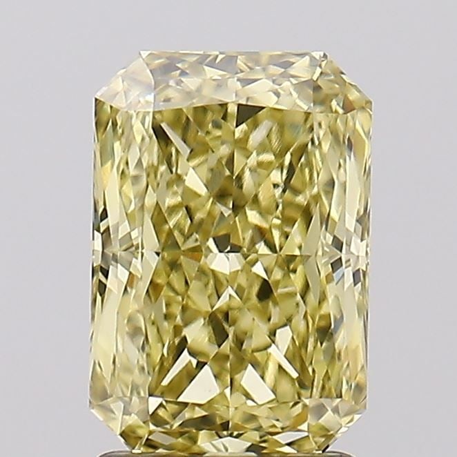 Loose Diamond - RADIANT 2.03ct Fancy Intense Yellow VVS2: Loose Diamond - RADIANT 2.03ct Fancy Intense Yellow VVS2 Source: This is a real non-mined Diamond that has been grown in a lab Shape: RADIANT Carats: 2.03 Color: Fancy Intense Yellow Certification: IG