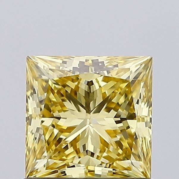 Loose Diamond - PRINCESS 0.83ct Fancy Intense Yellow VS1: Loose Diamond - PRINCESS 0.83ct Fancy Intense Yellow VS1 Source: This is a real non-mined Diamond that has been grown in a lab Shape: PRINCESS Carats: 0.83 Color: Fancy Intense Yellow Certification: I
