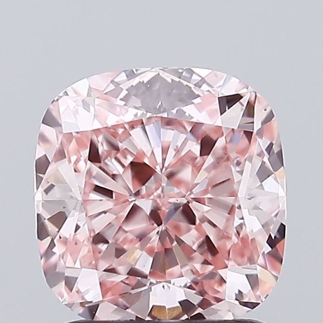 Loose Diamond - CUSHION MODIFIED 1.59ct Fancy Intense Pink VS1: Loose Diamond - CUSHION MODIFIED 1.59ct Fancy Intense Pink VS1 Source: This is a real non-mined Diamond that has been grown in a lab Shape: CUSHION MODIFIED Carats: 1.59 Color: Fancy Intense Pink Cert