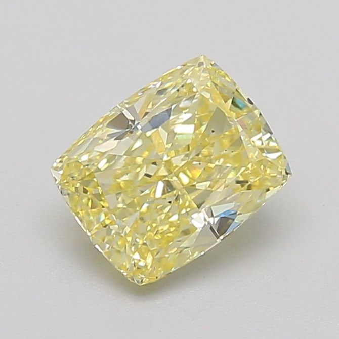 Loose Diamond - CUSHION MODIFIED 2.09ct Fancy Intense Yellow VS2: Loose Diamond - CUSHION MODIFIED 2.09ct Fancy Intense Yellow VS2 Source: This is a real non-mined Diamond that has been grown in a lab Shape: CUSHION MODIFIED Carats: 2.09 Color: Fancy Intense Yellow 