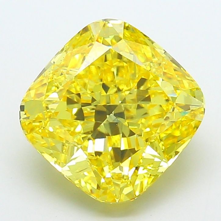 Loose Diamond - CUSHION MODIFIED 8.1ct Fancy Vivid Yellow VS1: Loose Diamond - CUSHION MODIFIED 8.1ct Fancy Vivid Yellow VS1 Source: This is a real non-mined Diamond that has been grown in a lab Shape: CUSHION MODIFIED Carats: 8.1 Color: Fancy Vivid Yellow Certif