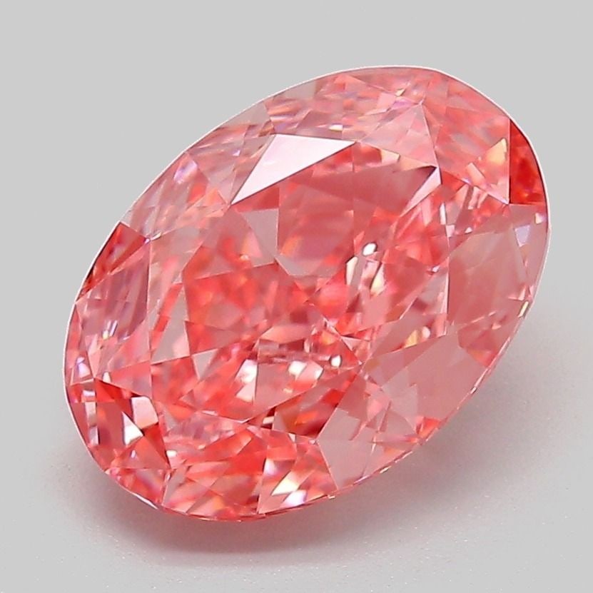 Loose Diamond - OVAL 3.11ct Fancy Vivid Pink VVS2: Loose Diamond - OVAL 3.11ct Fancy Vivid Pink VVS2 Source: This is a real non-mined Diamond that has been grown in a lab Shape: OVAL Carats: 3.11 Color: Fancy Vivid Pink Certification: IGI Video: