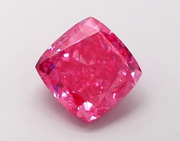 Loose Diamond - CUSHION MODIFIED 1.01ct Fancy Vivid Pink VS2: Loose Diamond - CUSHION MODIFIED 1.01ct Fancy Vivid Pink VS2 Source: This is a real non-mined Diamond that has been grown in a lab Shape: CUSHION MODIFIED Carats: 1.01 Color: Fancy Vivid Pink Certific