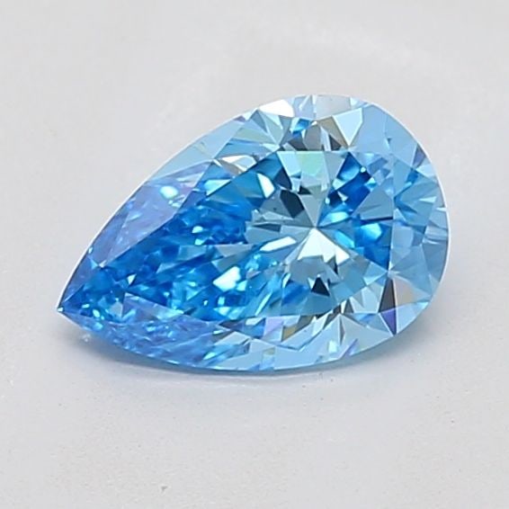 Loose Diamond - PEAR 1.01ct Fancy Vivid Blue VS1: Loose Diamond - PEAR 1.01ct Fancy Vivid Blue VS1 Source: This is a real non-mined Diamond that has been grown in a lab Shape: PEAR Carats: 1.01 Color: Fancy Vivid Blue Certification: IGI Video: