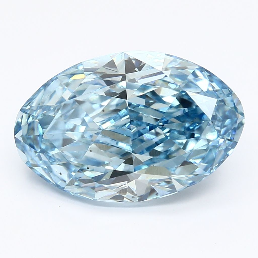 Loose Diamond - OVAL 5.38ct Fancy Vivid Blue VS2: Loose Diamond - OVAL 5.38ct Fancy Vivid Blue VS2 Source: This is a real non-mined Diamond that has been grown in a lab Shape: OVAL Carats: 5.38 Color: Fancy Vivid Blue Certification: IGI The Diamond D