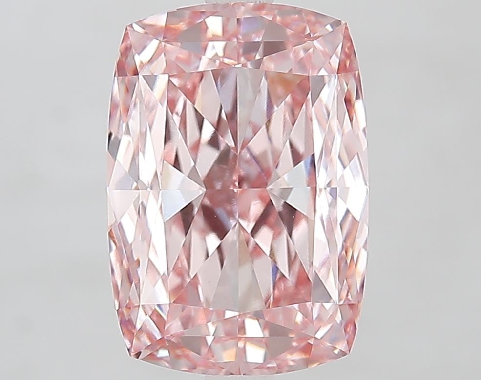 Loose Diamond - CUSHION MODIFIED 4.51ct Fancy Vivid Pink VVS2: Loose Diamond - CUSHION MODIFIED 4.51ct Fancy Vivid Pink VVS2 Source: This is a real non-mined Diamond that has been grown in a lab Shape: CUSHION MODIFIED Carats: 4.51 Color: Fancy Vivid Pink Certifi