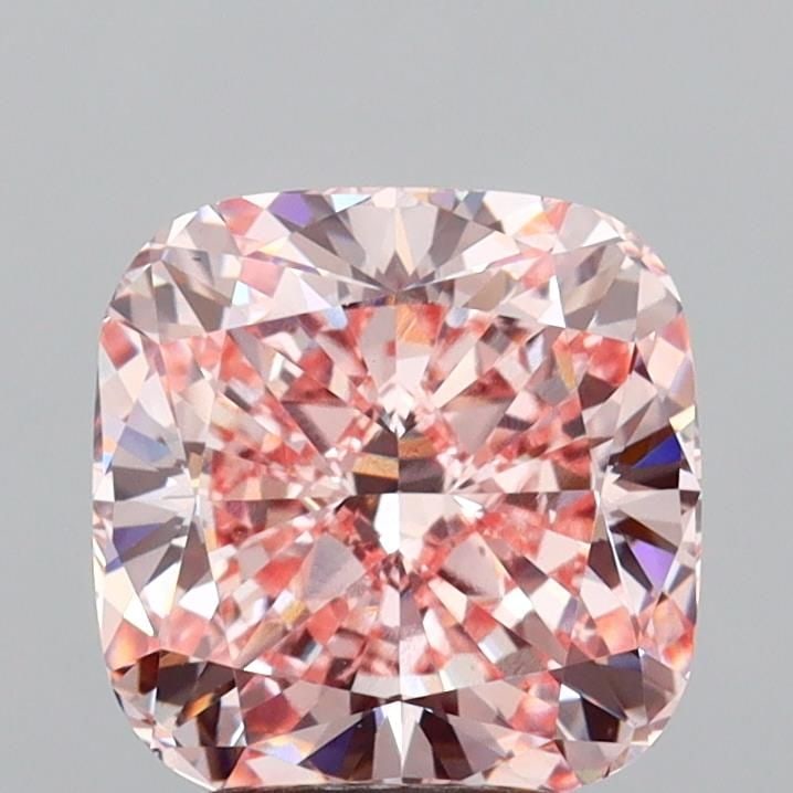 Loose Diamond - CUSHION MODIFIED 3.57ct Fancy Intense Pink VS1: Loose Diamond - CUSHION MODIFIED 3.57ct Fancy Intense Pink VS1 Source: This is a real non-mined Diamond that has been grown in a lab Shape: CUSHION MODIFIED Carats: 3.57 Color: Fancy Intense Pink Cert