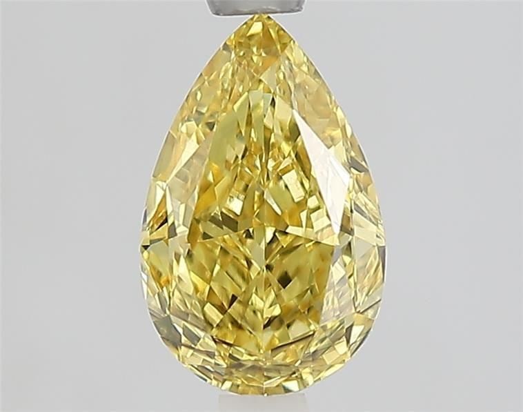 Loose Diamond - PEAR 1.52ct Fancy Vivid Yellow SI1: Loose Diamond - PEAR 1.52ct Fancy Vivid Yellow SI1 Source: This is a real non-mined Diamond that has been grown in a lab Shape: PEAR Carats: 1.52 Color: Fancy Vivid Yellow Certification: IGI Video: