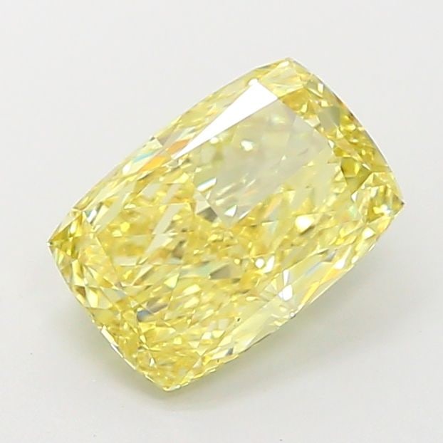 Loose Diamond - CUSHION MODIFIED 2.09ct Fancy Intense Yellow VS1: Loose Diamond - CUSHION MODIFIED 2.09ct Fancy Intense Yellow VS1 Source: This is a real non-mined Diamond that has been grown in a lab Shape: CUSHION MODIFIED Carats: 2.09 Color: Fancy Intense Yellow 