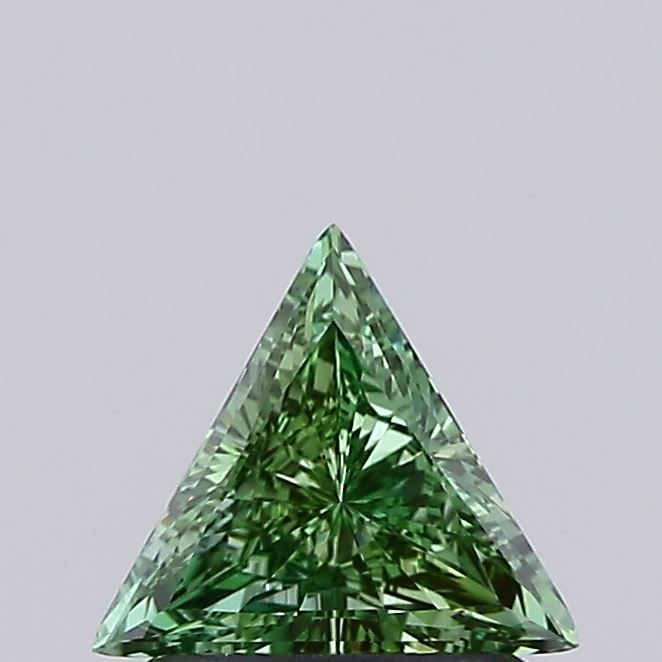 Loose Diamond - TRIANGULAR 0.64ct Fancy Vivid Green VVS2 (1 of 1)
