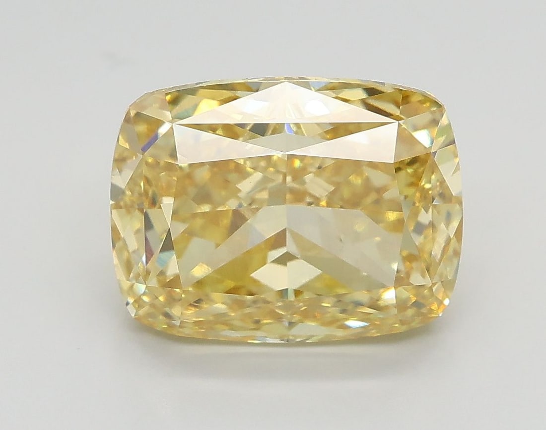 Loose Diamond - CUSHION MODIFIED 3.55ct Fancy Intense Yellow VS1: Loose Diamond - CUSHION MODIFIED 3.55ct Fancy Intense Yellow VS1 Source: This is a real non-mined Diamond that has been grown in a lab Shape: CUSHION MODIFIED Carats: 3.55 Color: Fancy Intense Yellow 