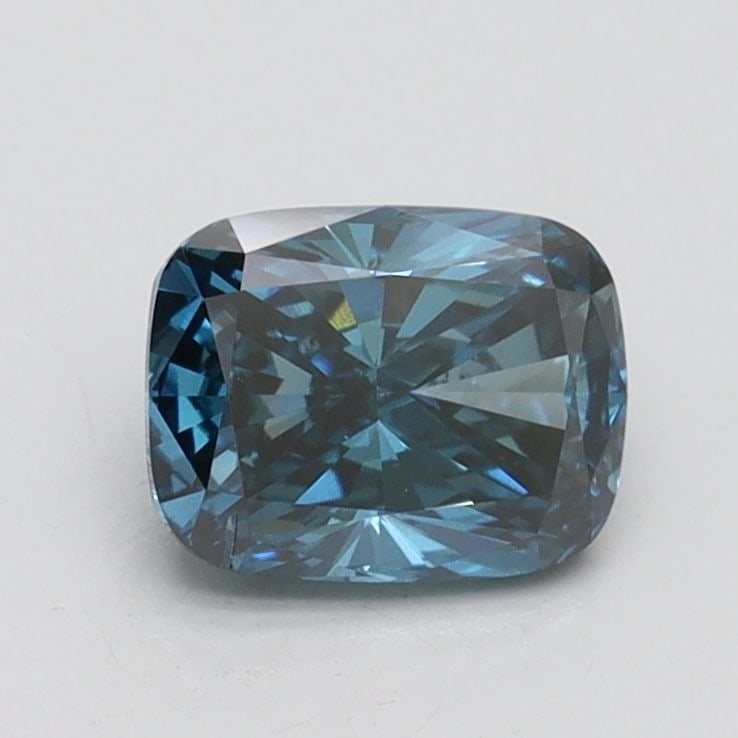 Loose Diamond - CUSHION BRILLIANT 0.9ct Fancy Vivid Blue VS2: Loose Diamond - CUSHION BRILLIANT 0.9ct Fancy Vivid Blue VS2 Source: This is a real non-mined Diamond that has been grown in a lab Shape: CUSHION BRILLIANT Carats: 0.9 Color: Fancy Vivid Blue Certific