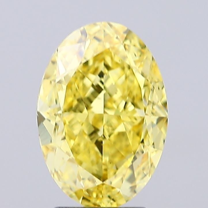 Loose Diamond - OVAL 4.51ct Fancy Vivid Yellow VS2: Loose Diamond - OVAL 4.51ct Fancy Vivid Yellow VS2 Source: This is a real non-mined Diamond that has been grown in a lab Shape: OVAL Carats: 4.51 Color: Fancy Vivid Yellow Certification: IGI Video: