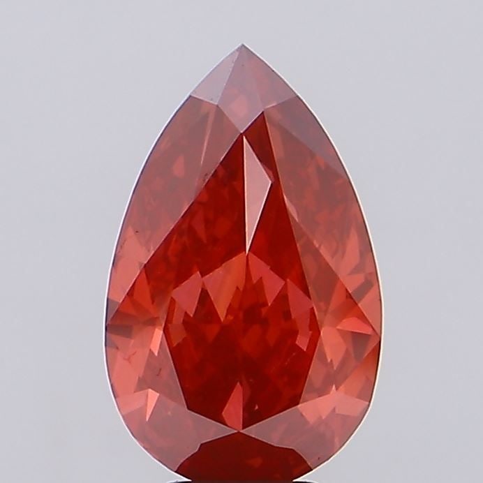 Loose Diamond - PEAR 7.05ct Fancy Vivid Red VS2: Loose Diamond - PEAR 7.05ct Fancy Vivid Red VS2 Source: This is a real non-mined Diamond that has been grown in a lab Shape: PEAR Carats: 7.05 Color: Fancy Vivid Red Certification: IGI The Diamond Dep