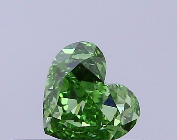 Loose Diamond - HEART 0.24ct Fancy Vivid Green VVS2: Loose Diamond - HEART 0.24ct Fancy Vivid Green VVS2 Source: This is a real non-mined Diamond that has been grown in a lab Shape: HEART Carats: 0.24 Color: Fancy Vivid Green Certification: IGI Video: