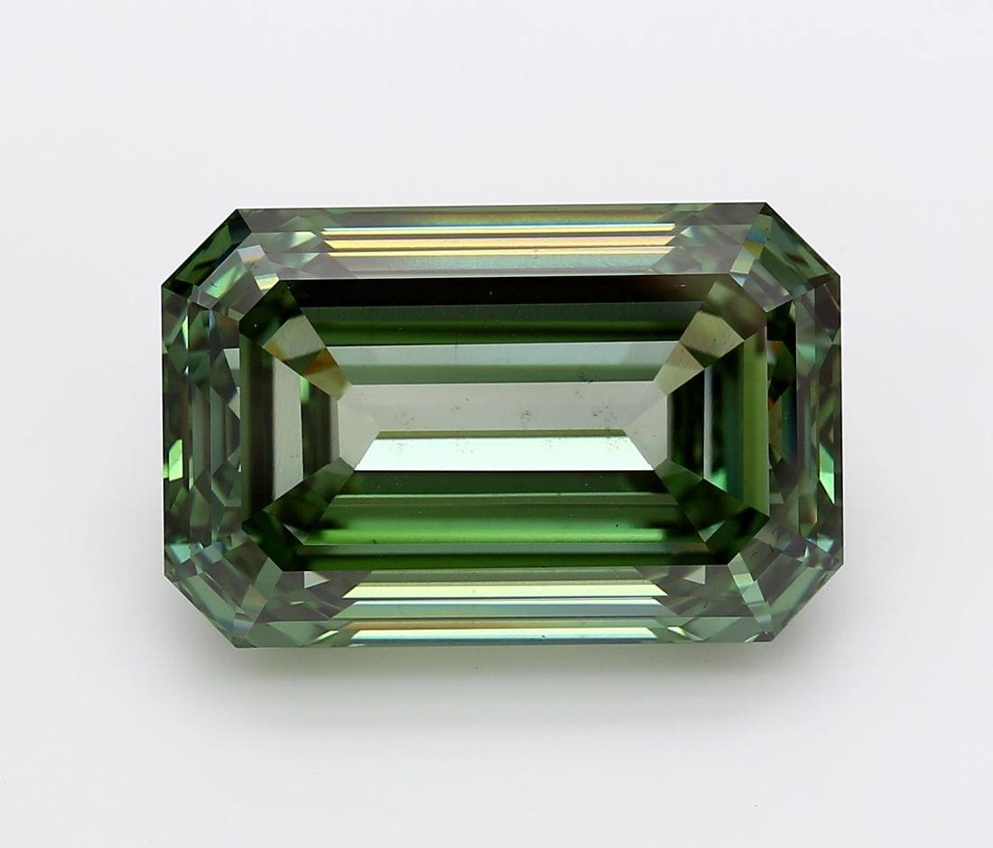 Loose Diamond - EMERALD 23.34ct Fancy Vivid Green VS1 (1 of 1)