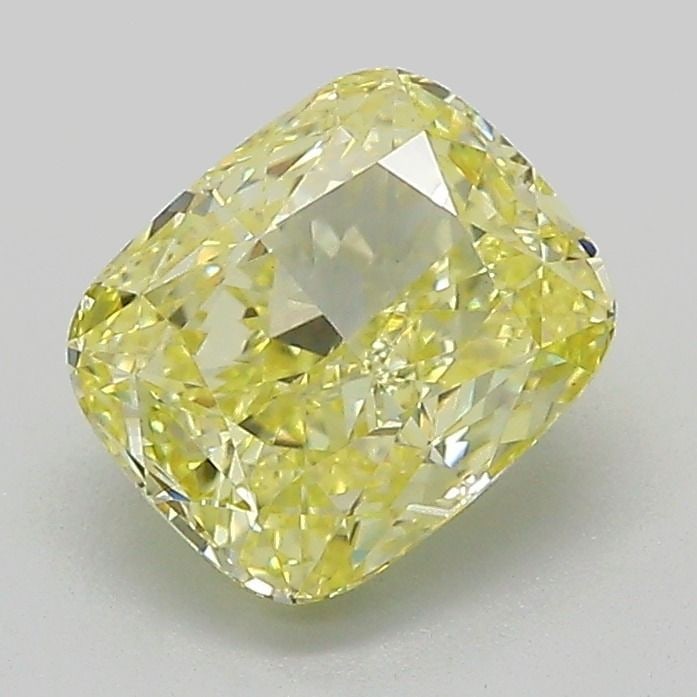 Loose Diamond - CUSHION MODIFIED 1.52ct Fancy Intense Yellow VS1: Loose Diamond - CUSHION MODIFIED 1.52ct Fancy Intense Yellow VS1 Source: This is a real non-mined Diamond that has been grown in a lab Shape: CUSHION MODIFIED Carats: 1.52 Color: Fancy Intense Yellow 