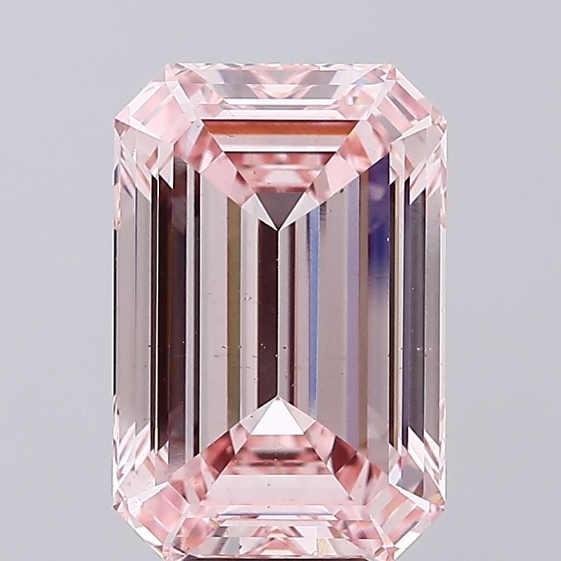 Loose Diamond - EMERALD 10.07ct Fancy Intense Pink VS2: Loose Diamond - EMERALD 10.07ct Fancy Intense Pink VS2 Source: This is a real non-mined Diamond that has been grown in a lab Shape: EMERALD Carats: 10.07 Color: Fancy Intense Pink Certification: IGI V