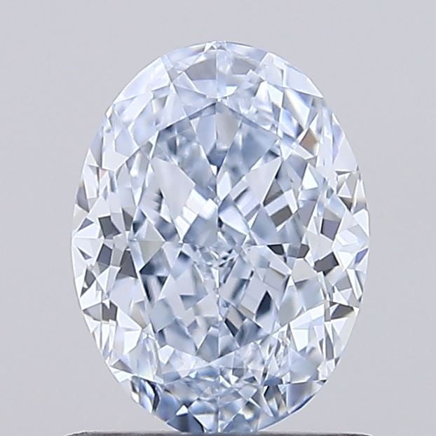 Loose Diamond - OVAL 1.01ct Fancy Light Blue VVS2: Loose Diamond - OVAL 1.01ct Fancy Light Blue VVS2 Source: This is a real non-mined Diamond that has been grown in a lab Shape: OVAL Carats: 1.01 Color: Fancy Light Blue Certification: IGI Video: