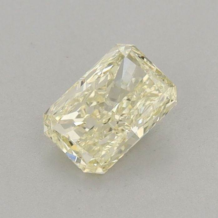 Loose Diamond - RADIANT 0.48ct Fancy Light Yellow VS1: Loose Diamond - RADIANT 0.48ct Fancy Light Yellow VS1 Source: This is a real non-mined Diamond that has been grown in a lab Shape: RADIANT Carats: 0.48 Color: Fancy Light Yellow Certification: IGI Vid