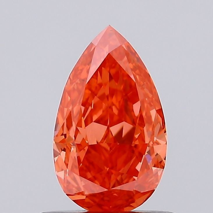 Loose Diamond - PEAR 0.75ct Fancy Vivid Red VS1: Loose Diamond - PEAR 0.75ct Fancy Vivid Red VS1 Source: This is a real non-mined Diamond that has been grown in a lab Shape: PEAR Carats: 0.75 Color: Fancy Vivid Red Certification: NONE Video: