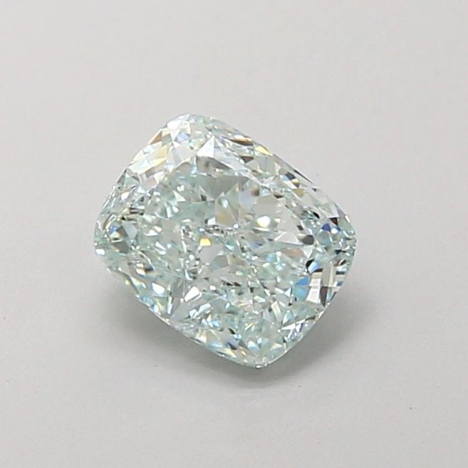 Loose Diamond - CUSHION MODIFIED 1.1ct Fancy Green VVS1: Loose Diamond - CUSHION MODIFIED 1.1ct Fancy Green VVS1 Source: This is a real non-mined Diamond that has been grown in a lab Shape: CUSHION MODIFIED Carats: 1.1 Color: Fancy Green Certification: IGI 