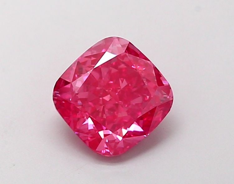 Loose Diamond - CUSHION MODIFIED 1.08ct Fancy Vivid Pink VS1: Loose Diamond - CUSHION MODIFIED 1.08ct Fancy Vivid Pink VS1 Source: This is a real non-mined Diamond that has been grown in a lab Shape: CUSHION MODIFIED Carats: 1.08 Color: Fancy Vivid Pink Certific