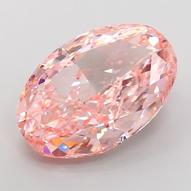 Loose Diamond - OVAL 15.08ct Fancy Vivid Pink VS1: Loose Diamond - OVAL 15.08ct Fancy Vivid Pink VS1 Source: This is a real non-mined Diamond that has been grown in a lab Shape: OVAL Carats: 15.08 Color: Fancy Vivid Pink Certification: IGI Video: